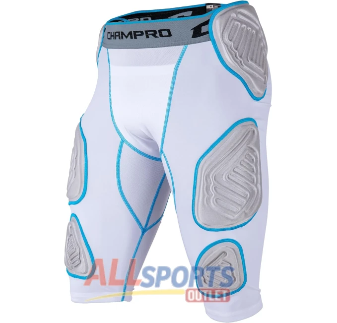 CHAMPRO Adult Bull Rush 7 Pad Football Girdle for Maximum Protection and Comfort