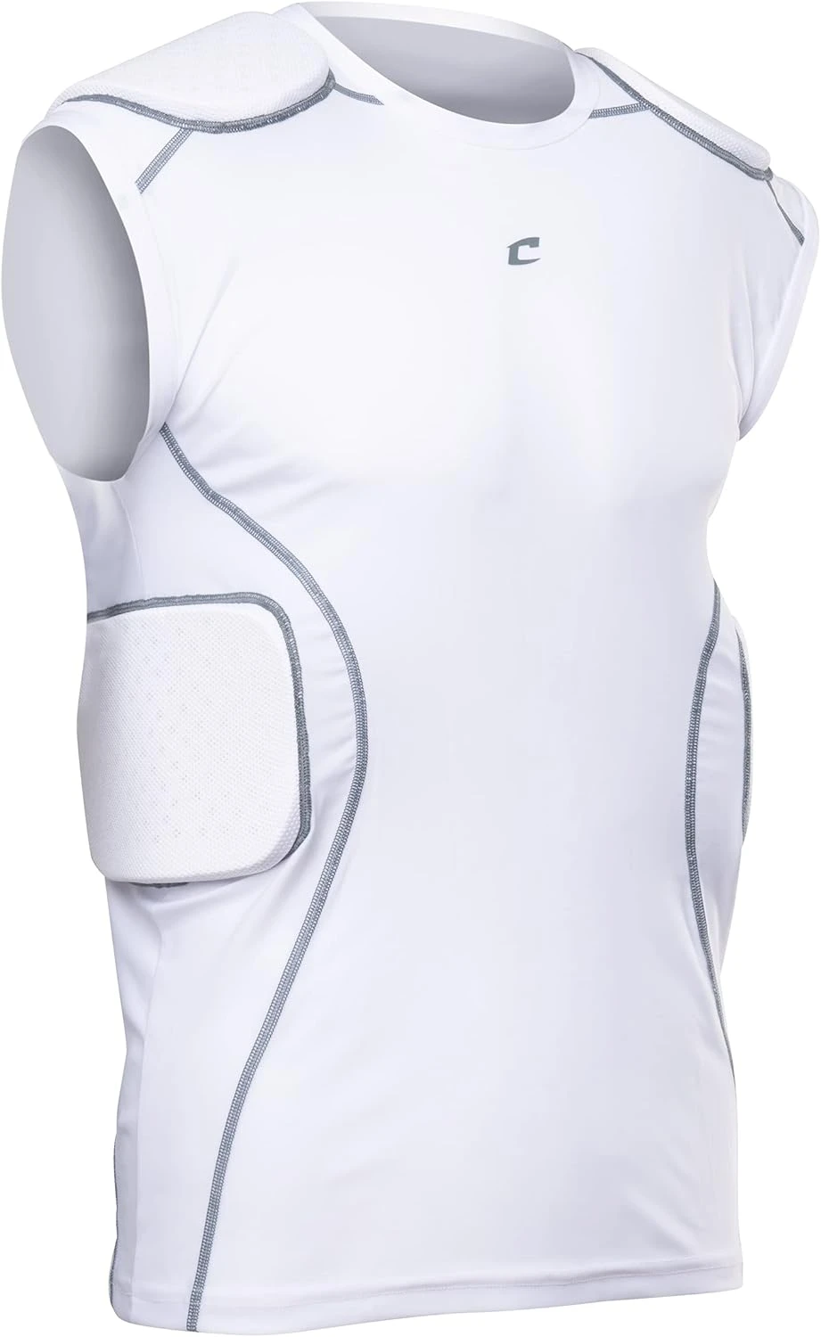 Champro Men’s Compression Football Shirt with Padded Protection for Safety