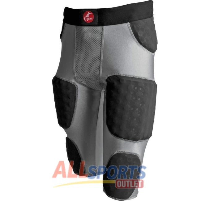 Cramer Football Girdle with Thigh Hip Tailbone Pads for Protection