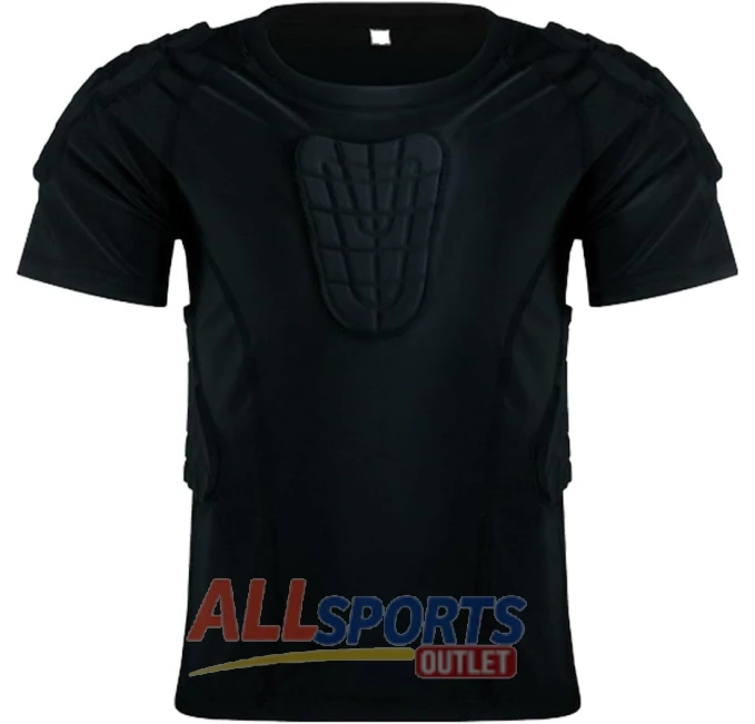 DGYAO Compression Shirt for Rib and Back Protection for Boys
