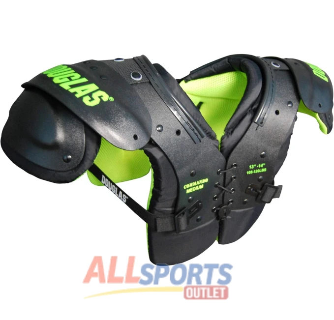 Douglas Commando Youth Football Shoulder Pads for Protection and Comfort