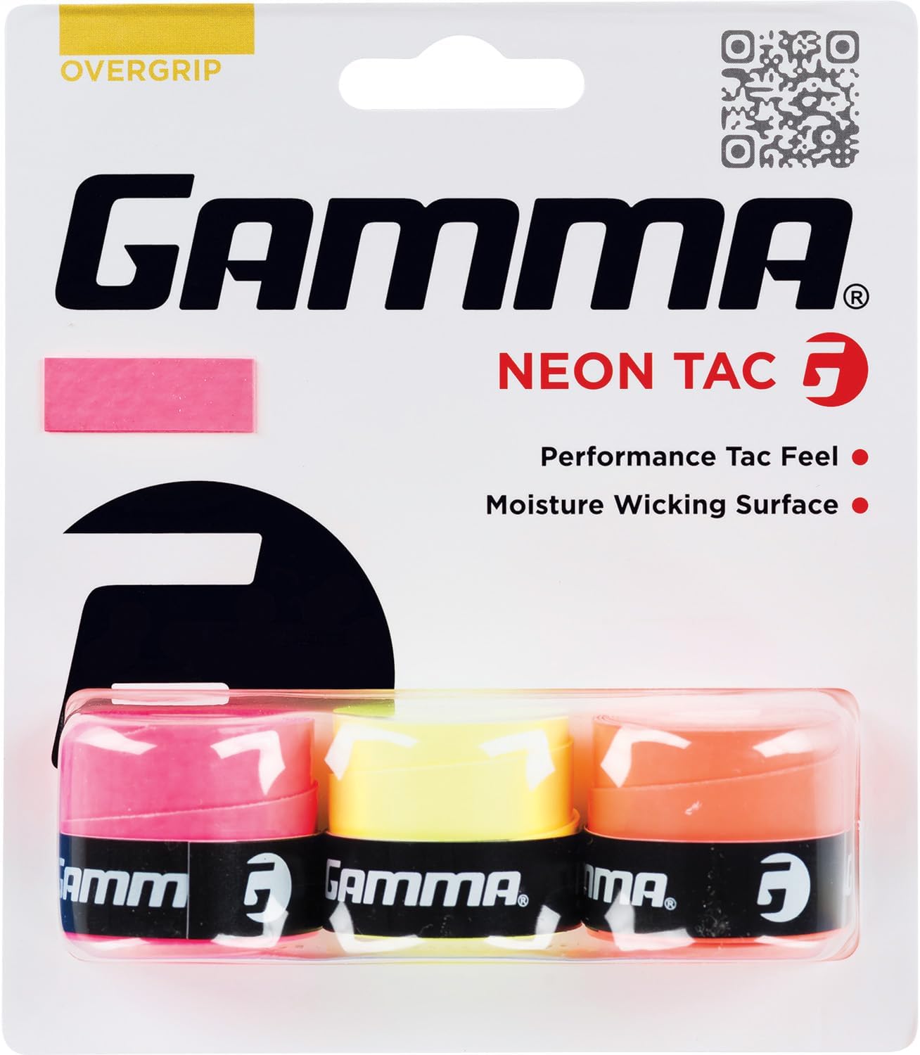 GAMMA Sports Neon Tac Overgrip Assorted 3 Pack for Racquet Sports
GAMMA Sports Neon Tac Overgrip Assorted 3 Pack for Tennis Pickleball Squash