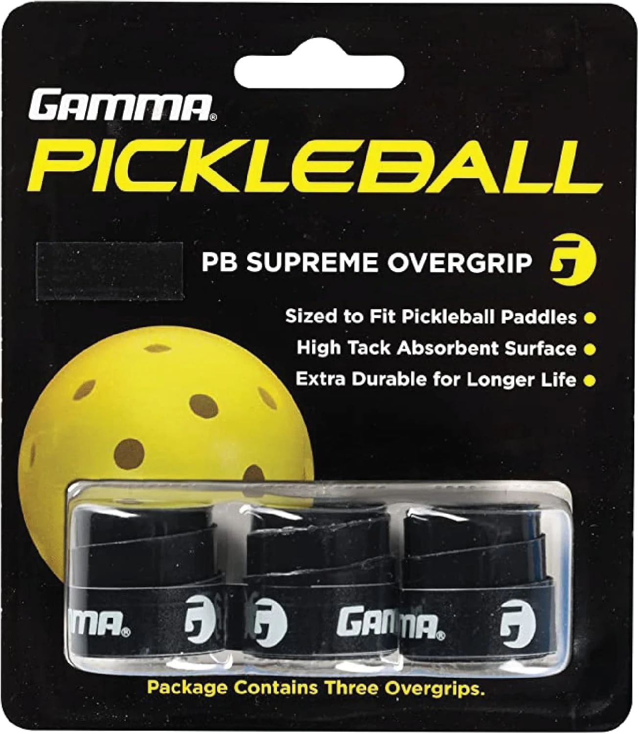 Gamma Sports Pickleball Supreme Overgrip Black for Enhanced Comfort
Gamma Sports Pickleball Supreme Overgrip Black for Better Grip