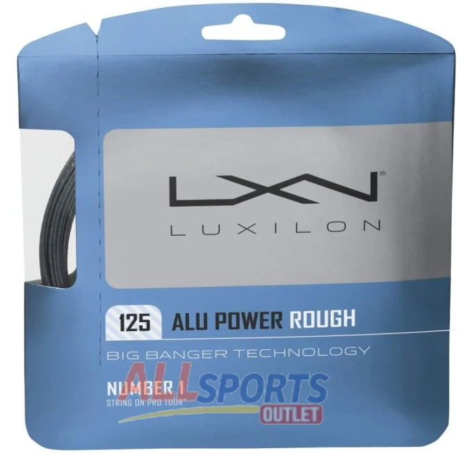 Luxilon Big Banger Alu Power Rough 16L Tennis String Silver