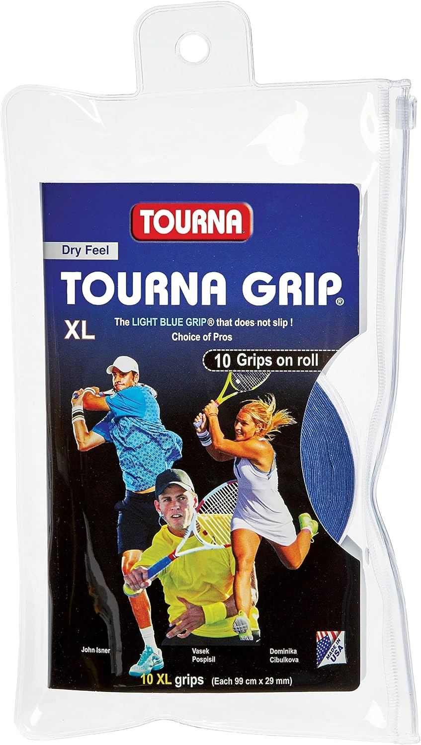Tourna Grip XL Original Dry Feel Tennis Grips 10 Pack All Sports Outlet