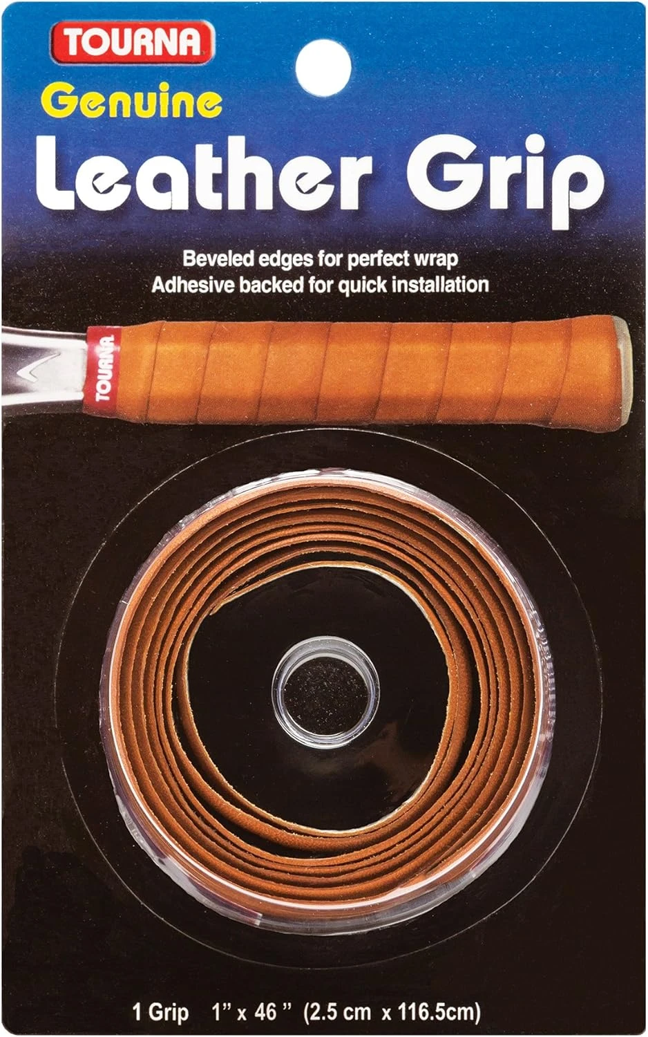 Tourna Leather Grip Premium Tennis Grip Black All Sports Outlet
