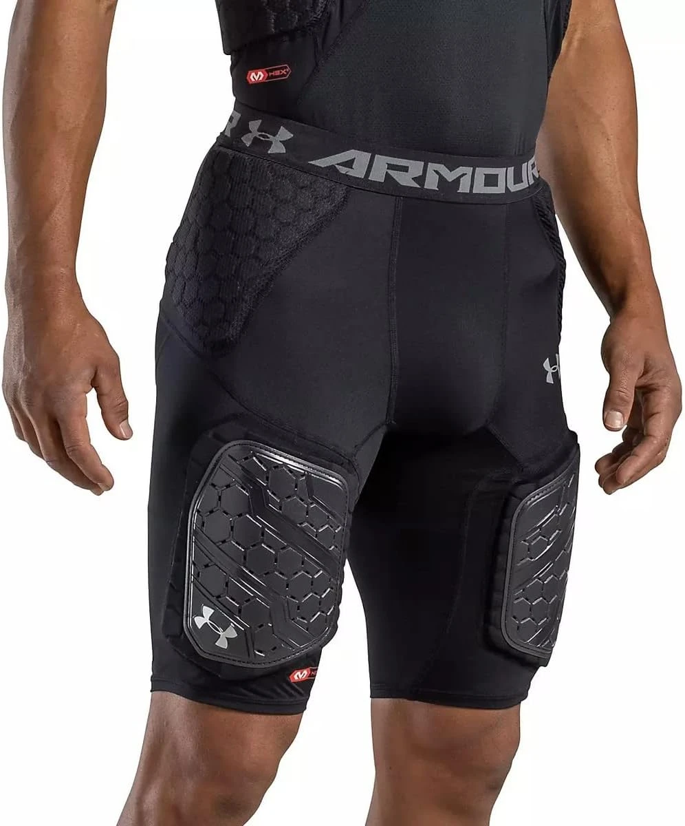 Under Armour Gameday Pro 5-Pad Compression Girdle for Football Available at All Sports Outlet Under Armour Gameday Pro 5-Pad Football Compression Girdle for Adults