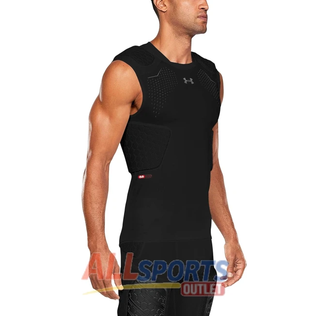 Under Armour Gameday Pro Youth Football Compression Top with 5 Pads and HeatGear Technology