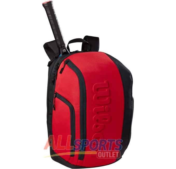 Wilson Clash V2 Super Tour Tennis Backpack Red Black for Rackets