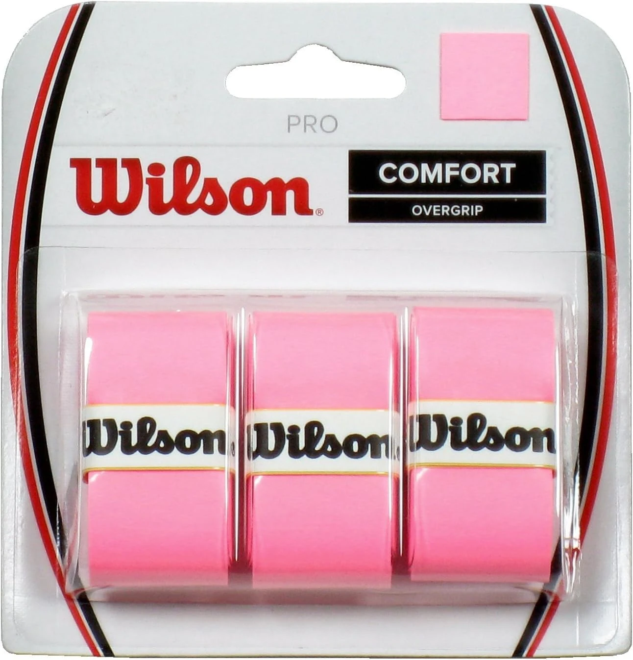 WILSON Pro Overgrip Comfort 3 Pack Pink - Tennis Grip Tape for Enhanced Comfort and Control
WILSON Pro Overgrip Comfort 3 Pack Pink for Tennis Racquets