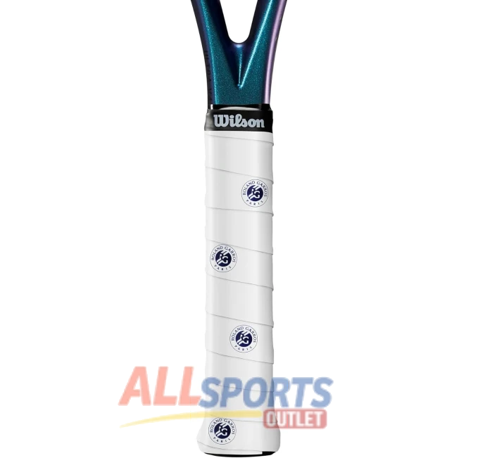 Wilson Roland Garros Tennis Overgrip 3 Pack White Navy for Racquet Grip