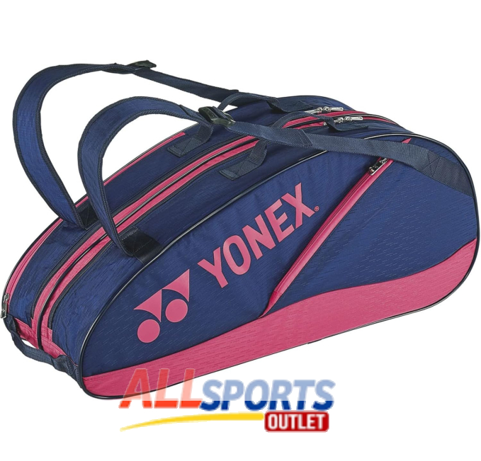 YONEX 6 Racquet Tennis Bag Navy Pink Durable Sports Gear