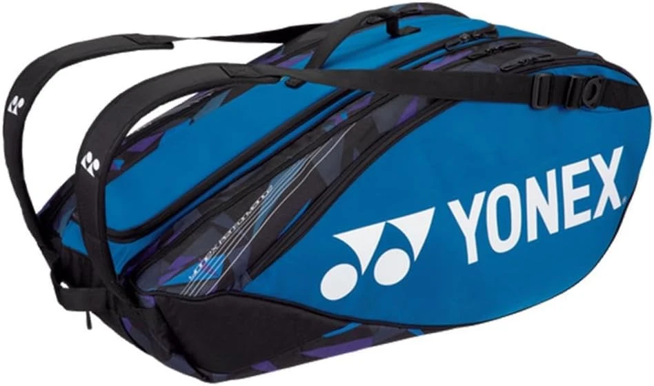 YONEX 92229 Fine Blue 9 Pack Pro Racket Bag for Tennis and Sports Gear