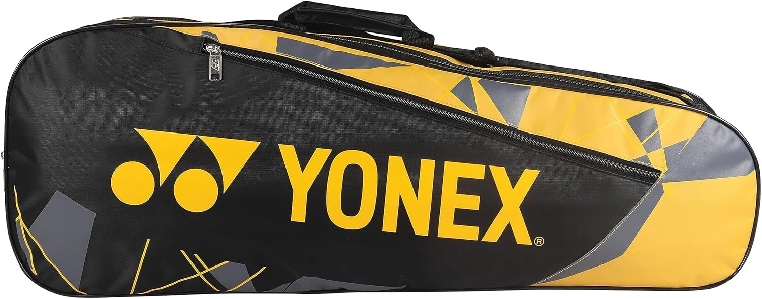 YONEX KITBAG SUNR 23015 Black Yellow Badminton Sports Bag for Players