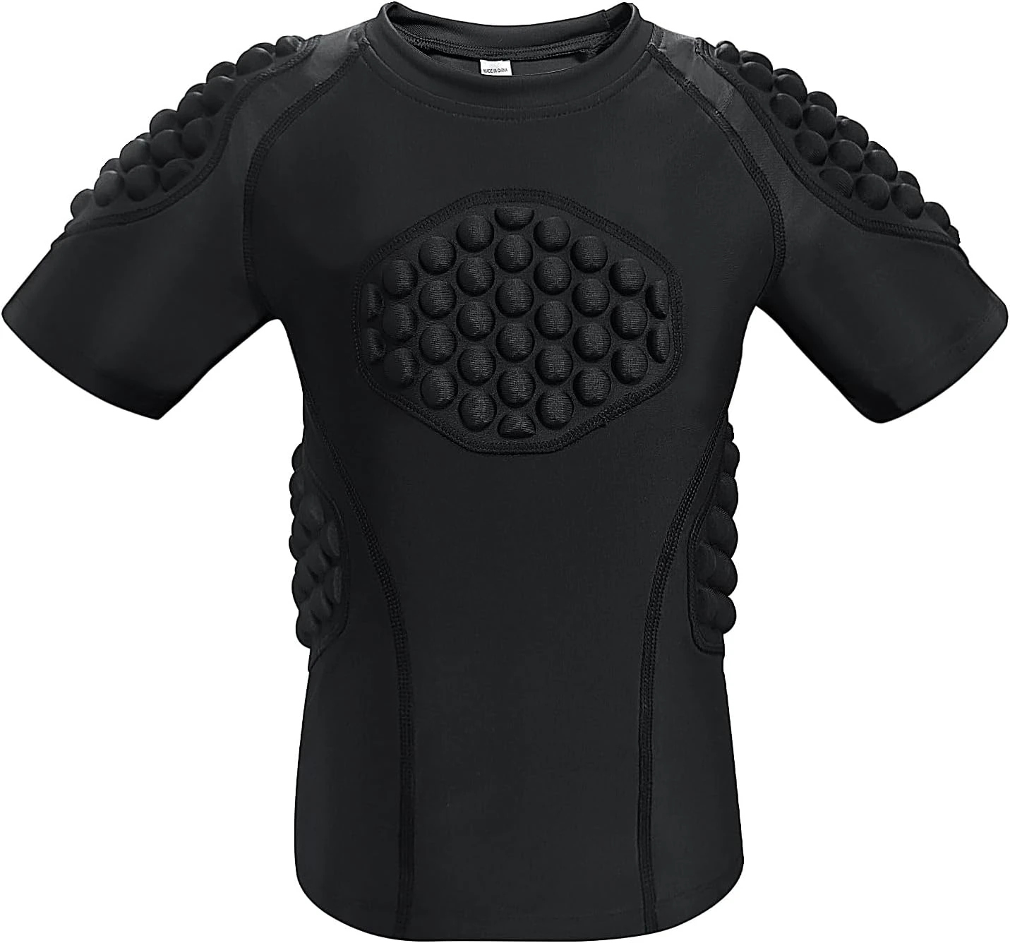 Youth Football Compression Shirt with Pads by Topeter Available at All Sports Outlet Youth Football Compression Shirt with Pads Topeter for Protection