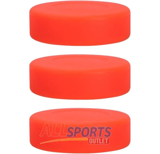 BESPORTBLE 3Pcs Ice Hockey Puck Orange All Sports Outlet