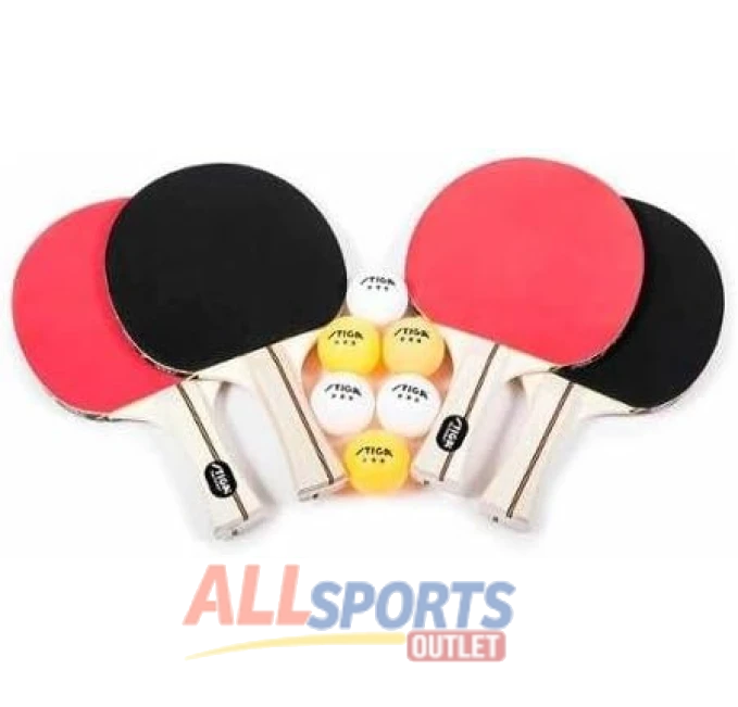 STIGA Table Tennis Paddle Set Includes 3-Star Balls All Sports Outlet