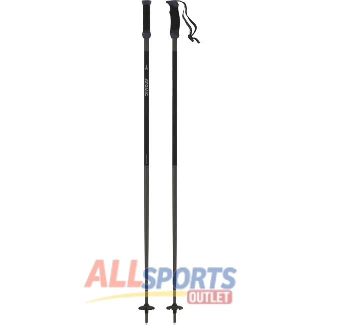 Atomic AMT SQS Ski Poles Black 120cm 48in All Sports Outlet