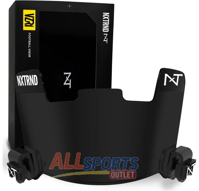 Nxtrnd VZR1 Football Visor Black Flat Lens All Sports Outlet