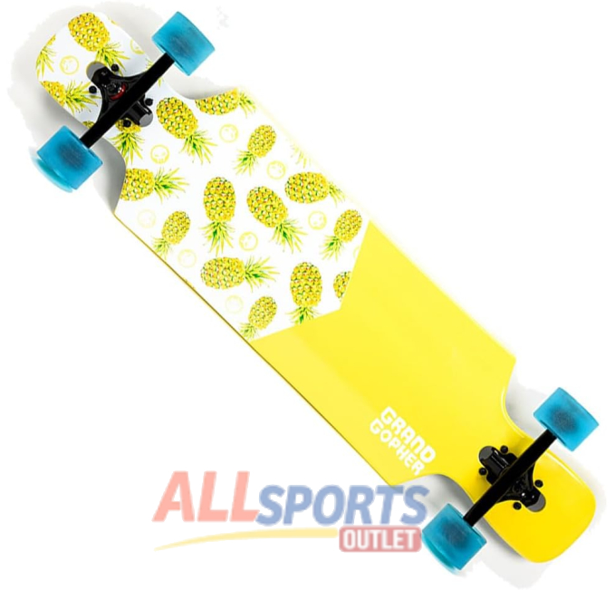 Complete Longboard Skateboard Premium Double Kick at All Sports Outlet