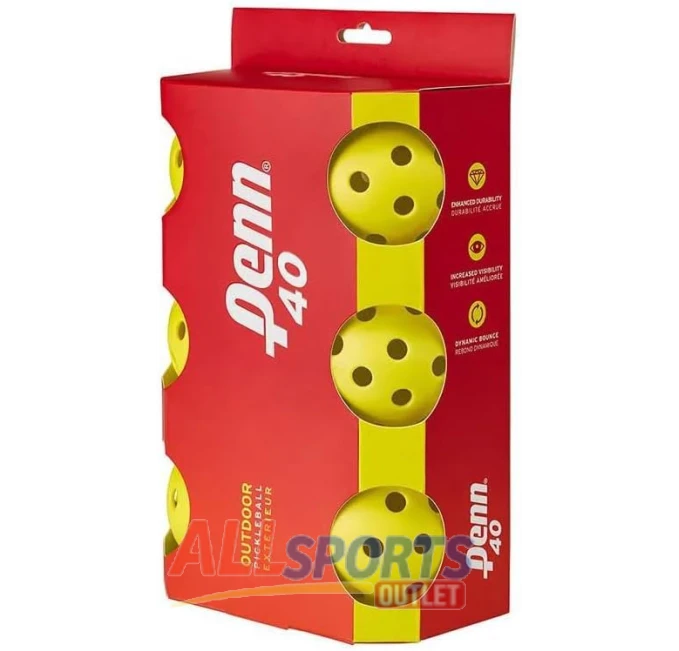 Penn 40 Outdoor Pickleballs for Recreation All Sports Outlet