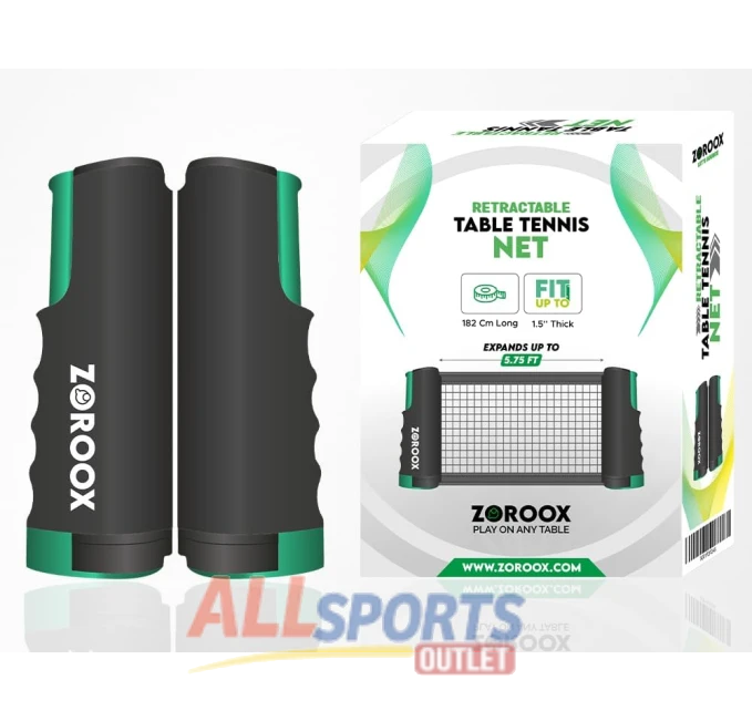 ZOROOX Retractable Table Tennis Net Durable Easy Install All Sports Outlet