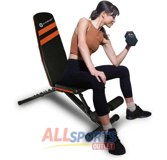 Gymenist Adjustable Foldable Exercise Bench All Sports Outlet