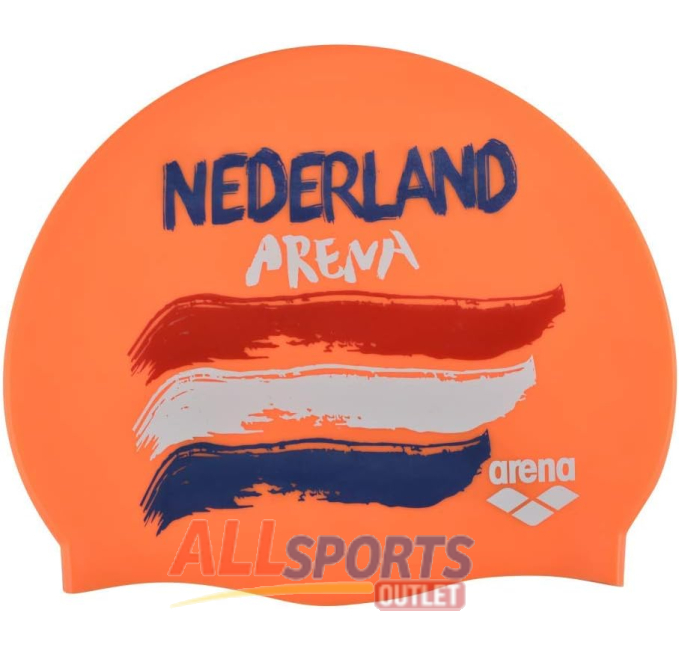 Arena Unisex Flags Silicone Swim Cap Chlorine Protection All Sports Outlet
