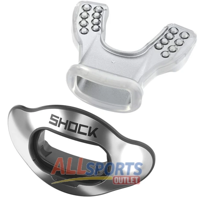 Shock Doctor Silver Chrome Mouthguard All Sports Outlet OSFA