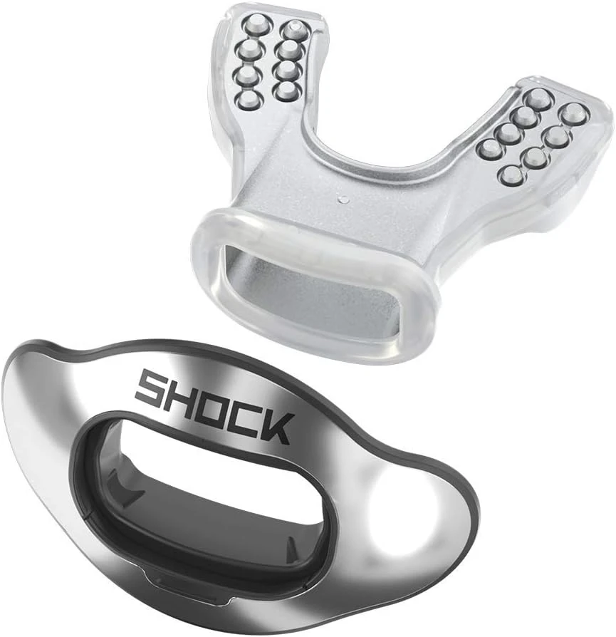 Shock Doctor Silver Chrome Mouthguard All Sports Outlet OSFA