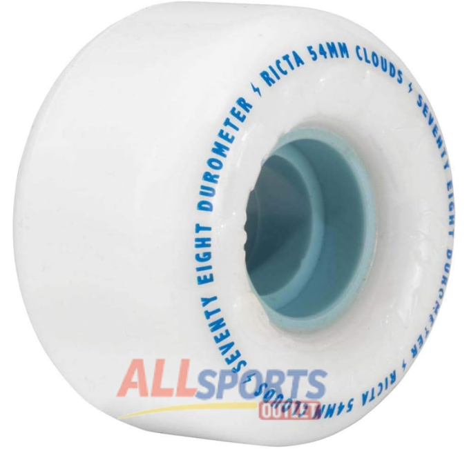 Ricta 54mm Clouds White 78A Skateboard Wheels All Sports Outlet