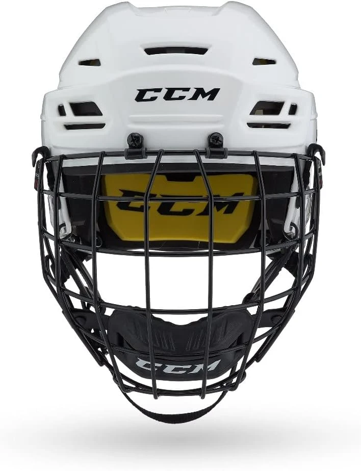 CCM Tacks 210 Hockey Helmet Combo Medium White All Sports Outlet