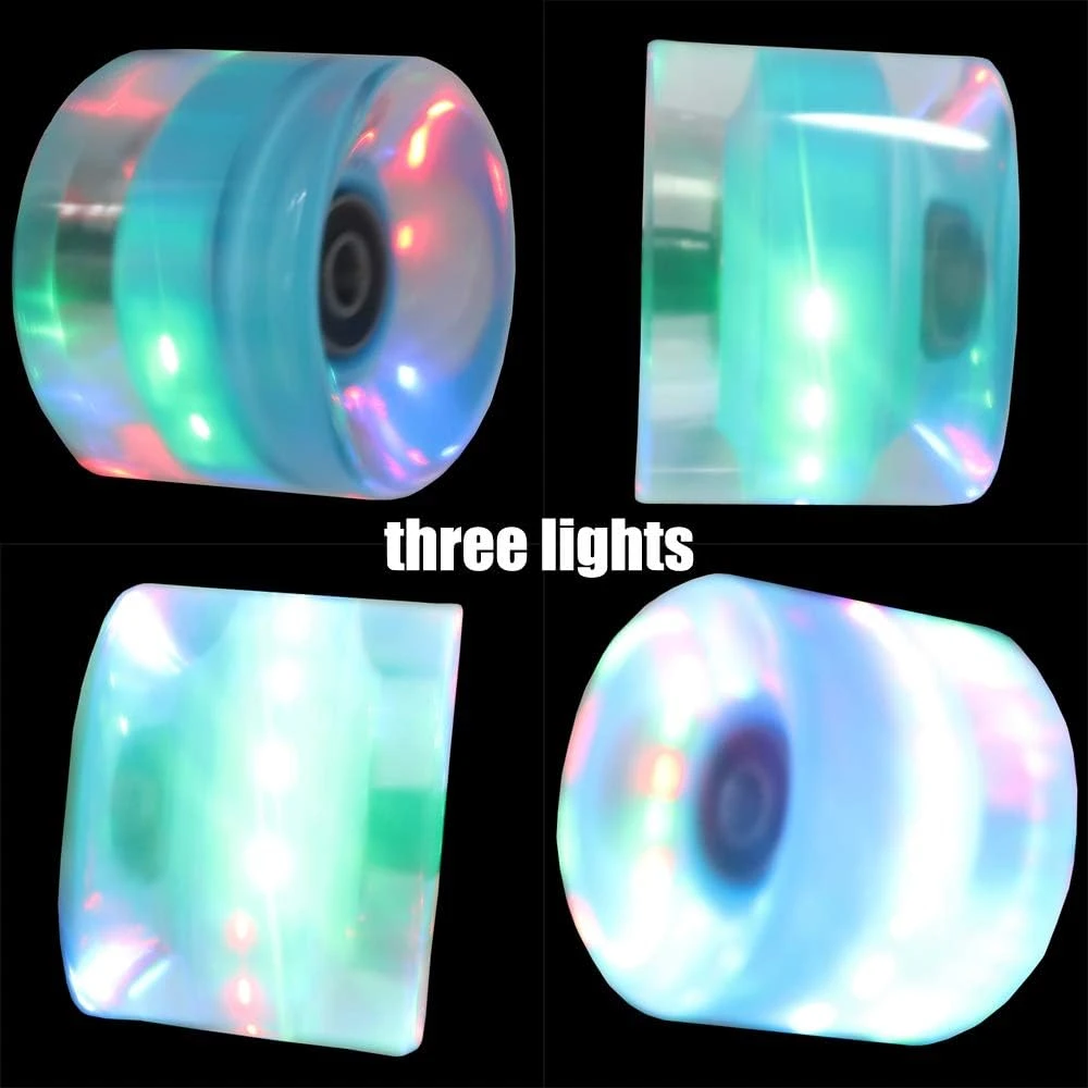 BLAZETOY Skateboard Wheels All Sports Outlet 60mm LED Cruiser - Image 3