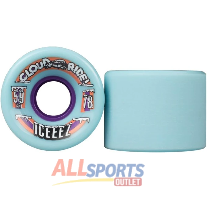 Cloud Ride Iceeez 59mm Urethane Wheels for Longboarding All Sports Outlet