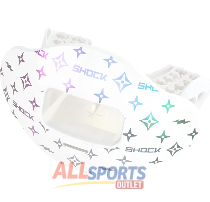 Shock Doctor Max Air Flow Iridescent Lux White OSFA All Sports Outlet
