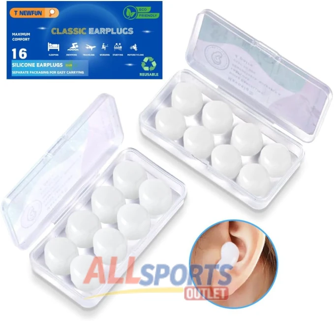 Silicone Ear Plugs for Sleeping Swimming by All Sports Outlet