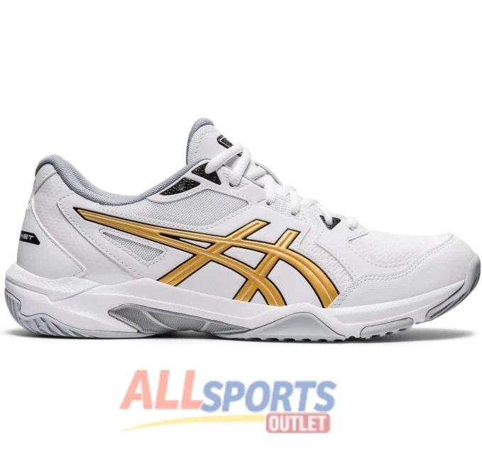 ASICS Gel-Rocket 10 Volleyball Shoe All Sports Outlet White/Pure Gold