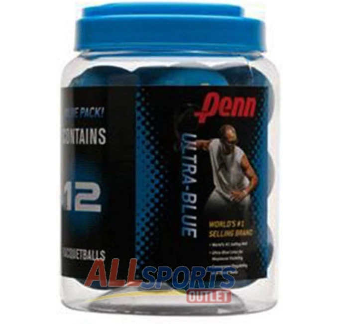 Penn Racquetballs Pack of 12 Blue All Sports Outlet