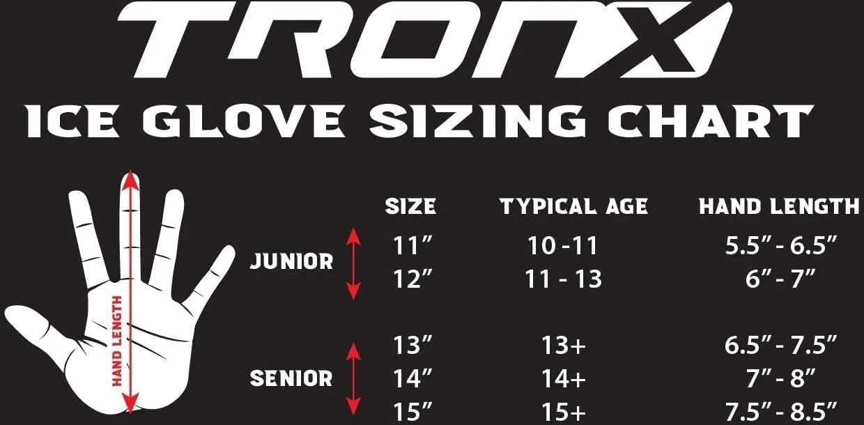 TronX E1.0 Ice Hockey Gloves Adult Senior Junior All Sports Outlet - Image 3