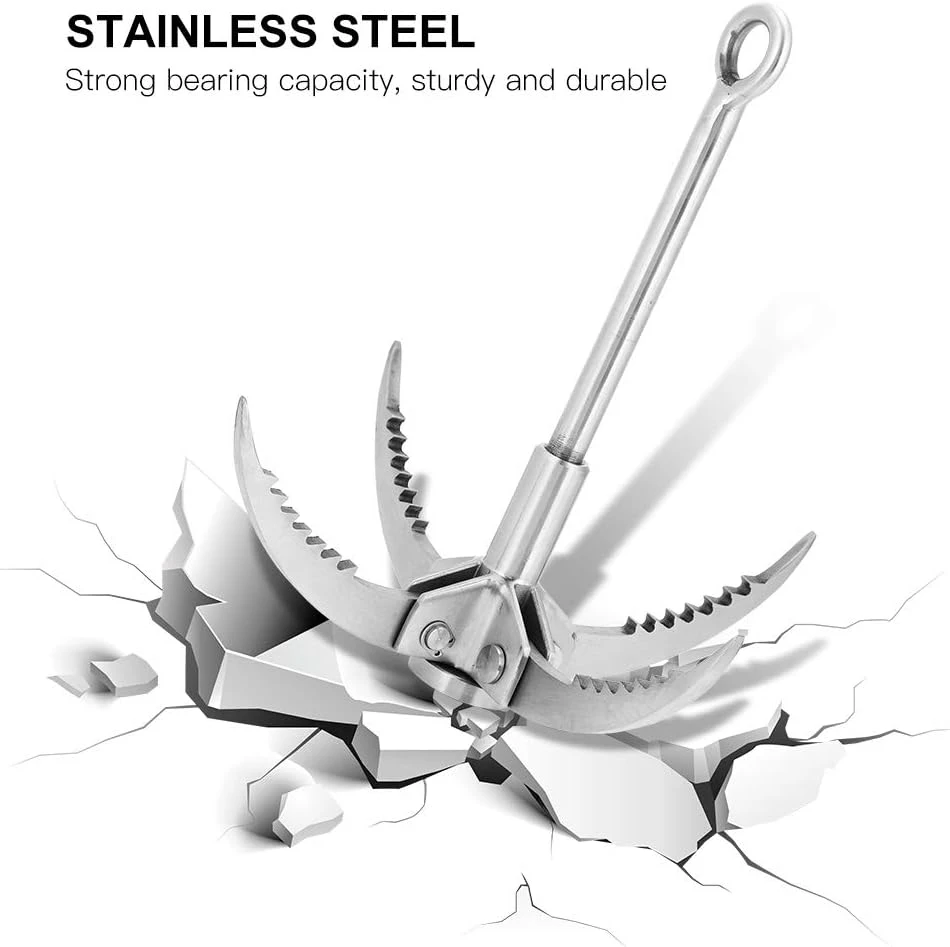 Folding Claw Hook Stainless Steel Grappling Hook All Sports Outlet - Image 2