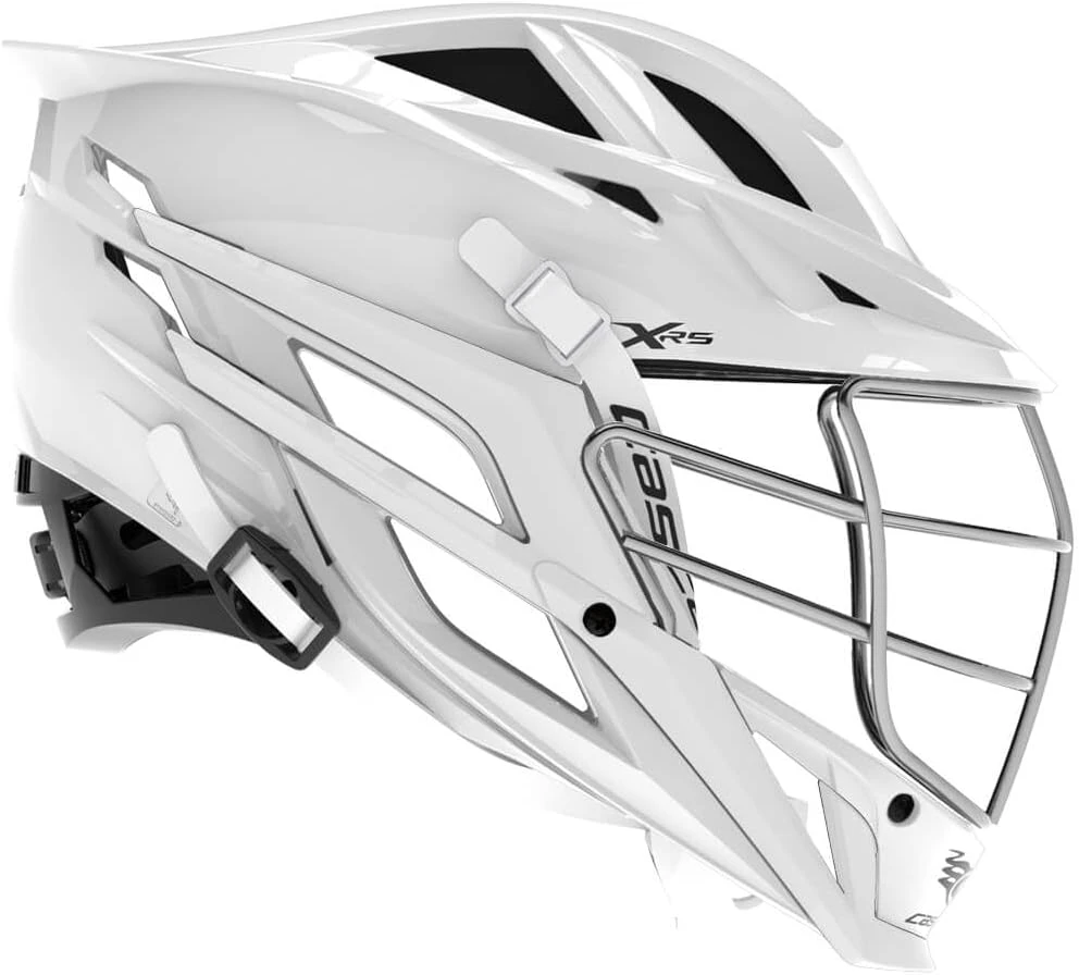 Cascade XRS Youth Lacrosse Helmet White Shell Chrome Facemask