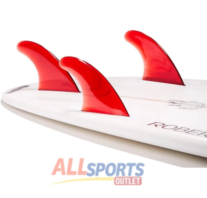 DORSAL Surfboard Fins Thruster 3 Set Future Compatible Red All Sports Outlet