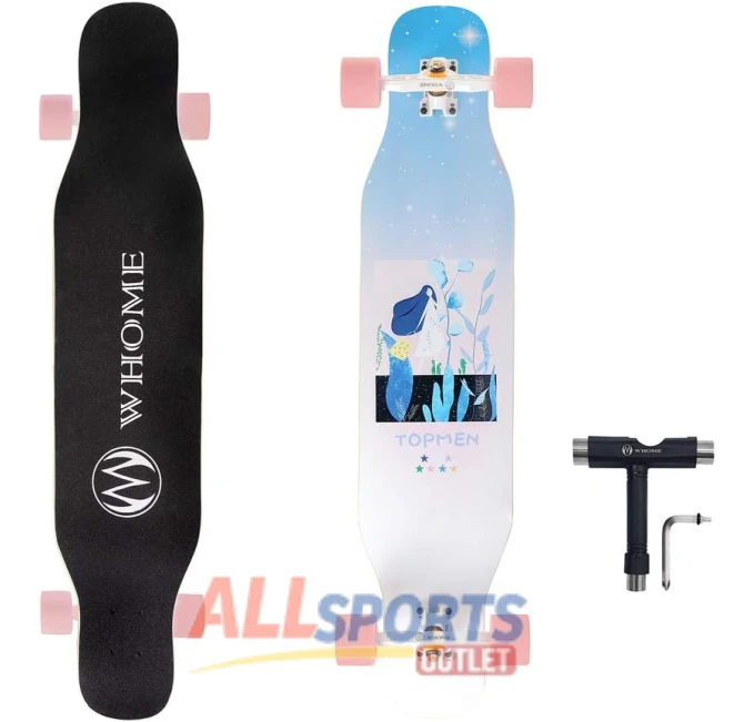 WHOME 42 Inch Longboard Complete Set for Beginners and Pros at All Sports Outlet