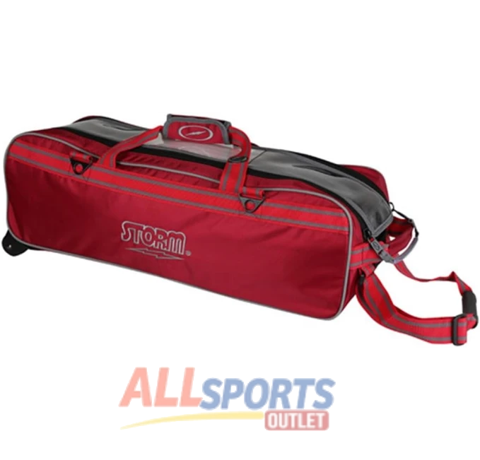 Storm Tournament 3 Ball Tote Roller Bowling Bag Red at All Sports Outlet