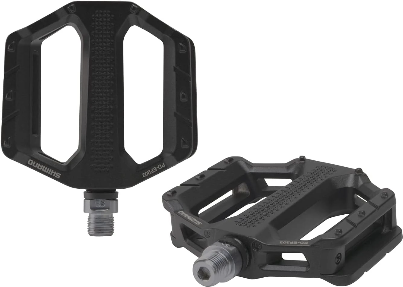 SHIMANO PD-EF202 Casual Riding Flat Pedal All Sports Outlet Black One Size