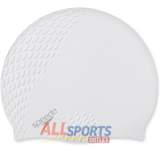 Speedo Unisex Adult Bubble Active Swimming Cap White All Sports Outlet
