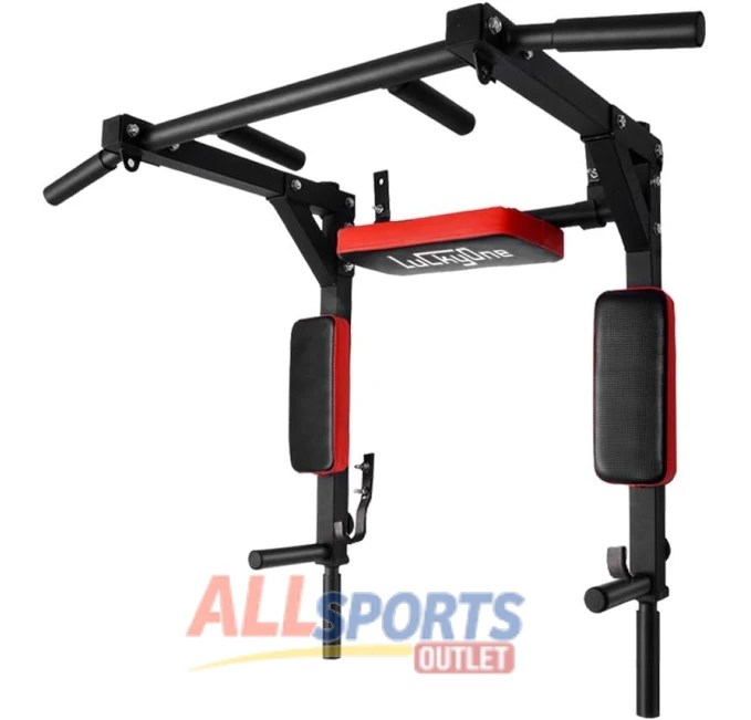 Luckyone Multifunctional Wall Mounted Pull Up Bar Supports 440 Lbs at All Sports Outlet