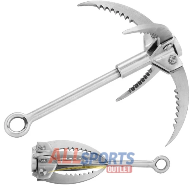 Folding Claw Hook Stainless Steel Grappling Hook All Sports Outlet