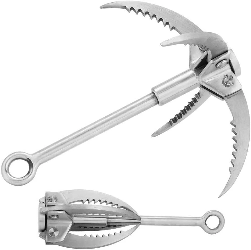 Folding Claw Hook Stainless Steel Grappling Hook All Sports Outlet