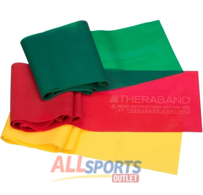 THERABAND Non-Latex Resistance Bands for Physical Therapy All Sports Outlet